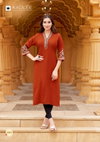 Ladlee Vol 2 By Kadlee Rayon Thread work Kurti Wholesale Clothing Distributors In India
